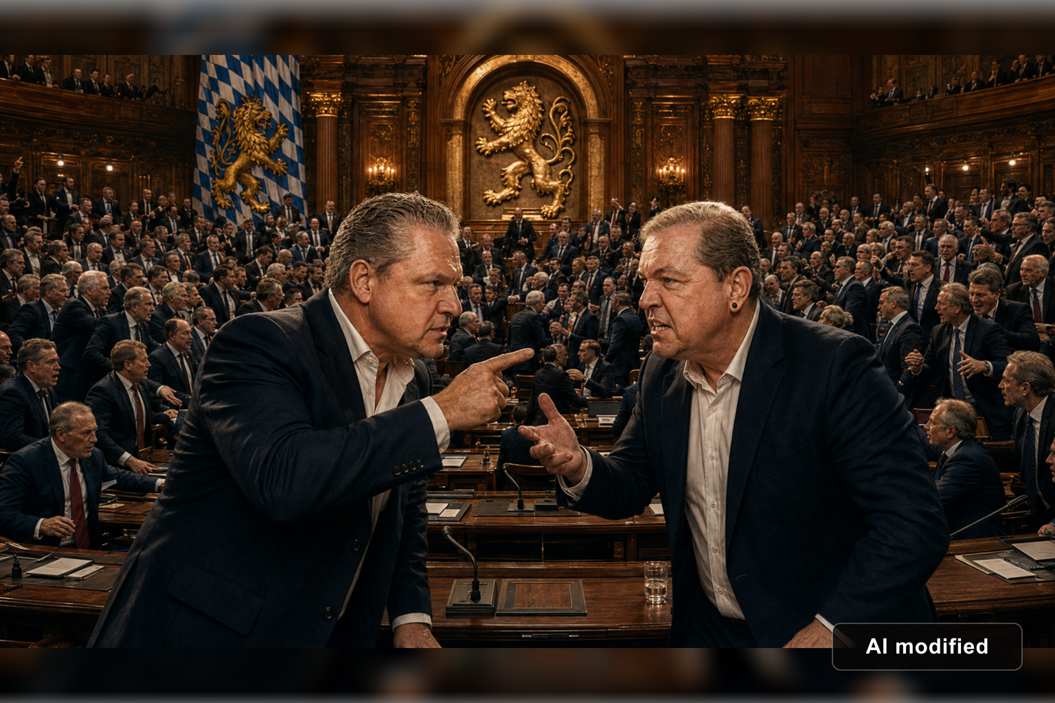 Szenenbild aus dem Krimidinner „Das Kabinett“ mit den Originaldarstellern